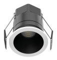 Collerette métal aimantée pour encastré ef4, ronde, couleur : blanc