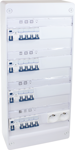Coffret rx 13m 4r monté-cablé evolutif t4/t5