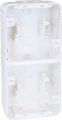 Boite 2p blanc vertic saillie