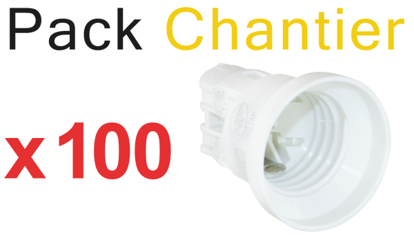 Pack de 100 testeurs de chantier e27 "top chantier"
