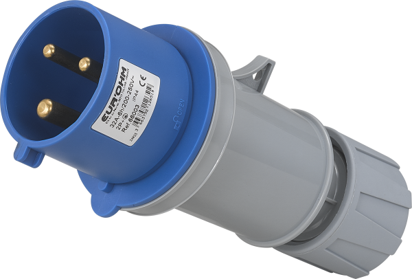 Fiche industrielle mobile droite 2p+t 32a 230v ac ip44