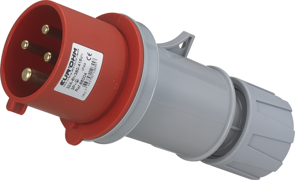Fiche industrielle mobile droite 3p+t 32a 400v ac ip44