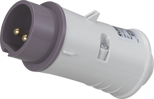 Fiche industrielle mobile droite 2p 16a 24v ac ip44