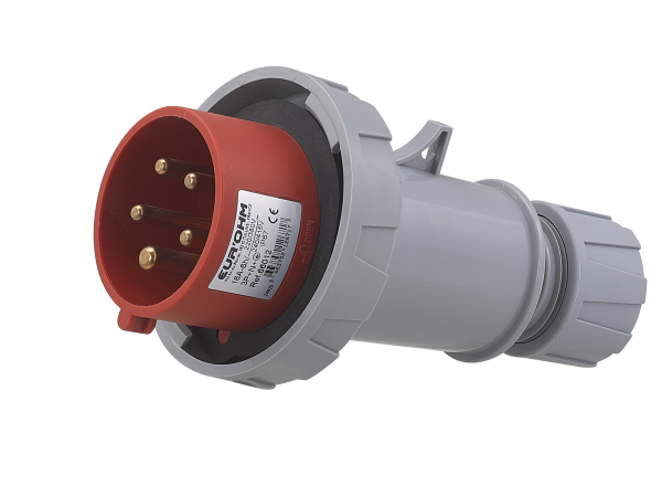 Fiche industrielle mobile droite 3p+n+t 16a 400v ac ip67