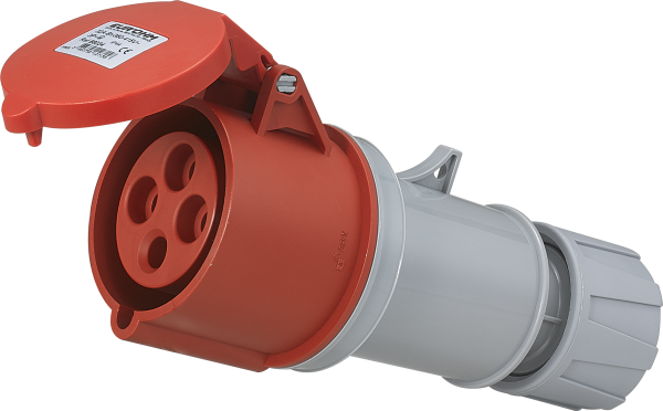Prise industrielle mobile droite 3p+t 32a 400v ac ip44