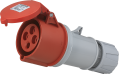 Prise industrielle mobile droite 3p+t 32a 400v ac ip44