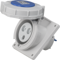 Socle de prise industrielle à encastrer à 10° 2p+t 32a 230v ac ip67