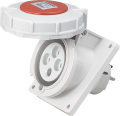 Socle de prise industrielle à encastrer à 10° 3p+t 32a 400v ac ip67
