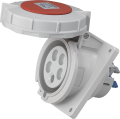 Socle de prise industrielle à encastrer à 10° 3p+n+t 32a 400v ac ip67