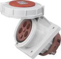 Socle de prise industrielle à encastrer à 10° 3p+n+t 63a 400v ac ip67