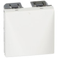 Sortie de câbles Legrand Mosaic – 2 modules blanc avec serre-câble Ø4 à Ø12 mm Legrand EU (NF LEG077550))