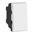 Poussoir ou Poussoir Inverseur Blanc 1 Modules Mosaic Legrand EU (NF LEG077030L)