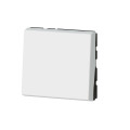 Poussoir ou Poussoir Inverseur Blanc 2 Modules Mosaic Legrand EU (NF LEG077040L)