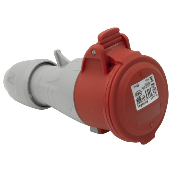 Prise mobile P17 Legrand 555108 3P+T 16A 380-415V IP44 étanche