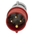 Prise P17 3P+T 16A Legrand 380 à 415V fiche mobile mâle IP44 IK09