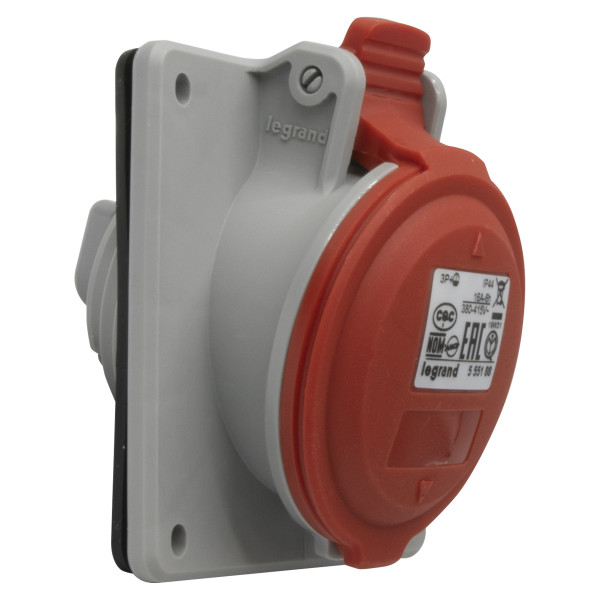 Socle tableau P17 Legrand - 3P+T - 380 à 415V - 16A - plastique - IP44 - IK09