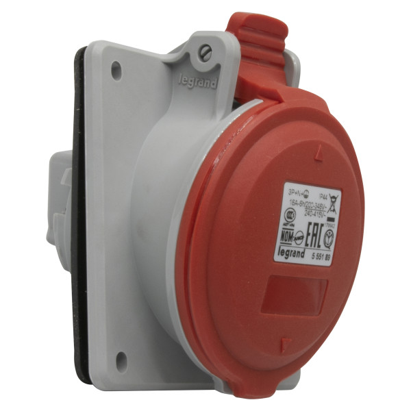 Prise à entraxes unifiés P17 Legrand - 3P+N+T - 380 à 415V - 16A - plastique - IP44 - IK09