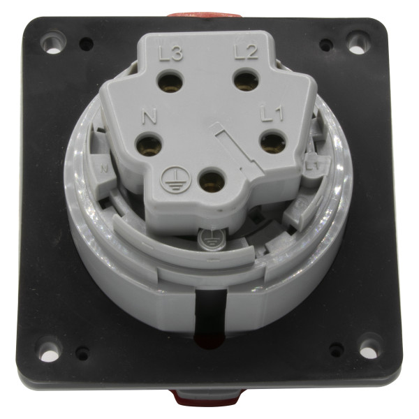 Prise à entraxes unifiés P17 Legrand - 3P+N+T - 380 à 415V - 16A - plastique - IP44 - IK09