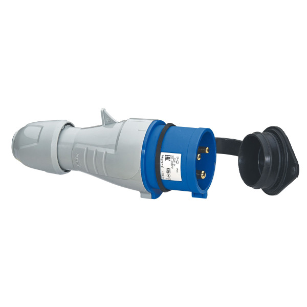 Prise P17 2P+T 32A Legrand 200 à 250V fiche mobile droite mâle IP44 IK09