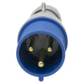 Prise P17 2P+T 32A Legrand 200 à 250V fiche mobile droite mâle IP44 IK09