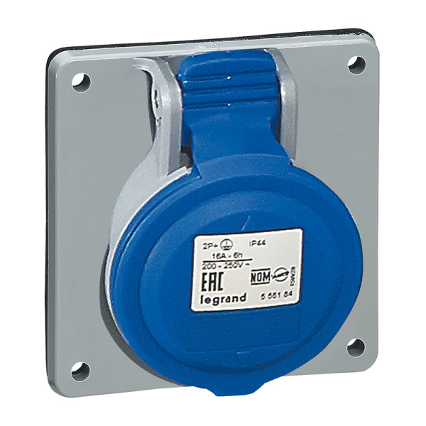 Prise à entraxes unifiés P17 Legrand - 2P+T -200/250 V~ - 32A - plastique - IP44 - IK09
