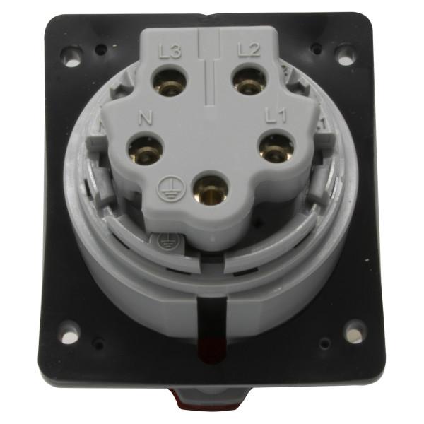 Prise à entraxes unifiés  P17 Legrand - 3P+N+T - 380 à 415V - 32A - plastique - IP44 - IK09