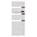Allure 4 classique matd 0750w blanc brillant/chene