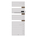 Allure 4 classique matd 0750w blanc mat/chene
