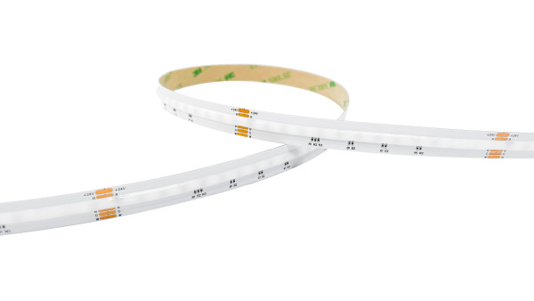 Flexicob ruban 24v led cob rgb + blanc 4000k 93w 1800lm 50000h 120° irc<90