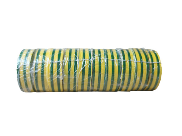 Rubans Vert/Jaune Klauke – Usage Courant Électrique – PVC – Adhésif – 15 mm x 10 m