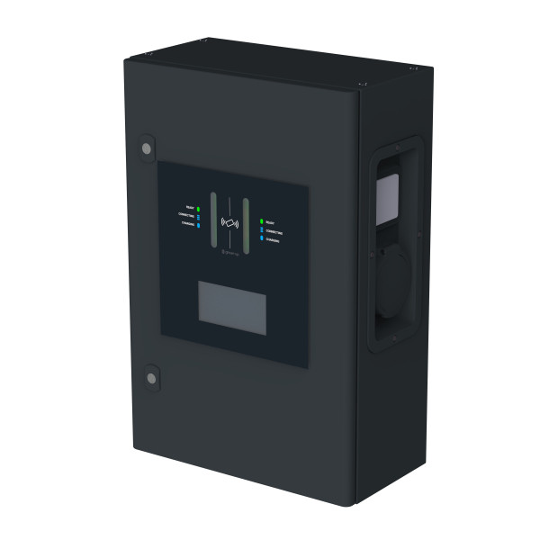 Borne legrand green'up control l 7/22kw mode 3 rfid ip55 ik10 2 véhicules