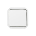 Plexo commande simple réversible va-et-vient ou poussoir - blanc - composable
