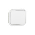 Plexo commande simple réversible va-et-vient ou poussoir - blanc - composable