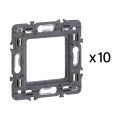 Lot de 10 supports à vis batibox - 2 modules