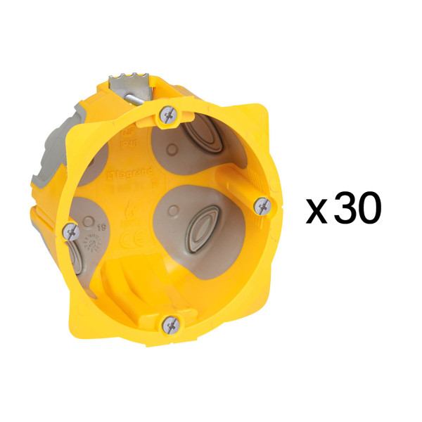 Lot 30 boîtes eco batibox profondeur 40mm - 1 poste