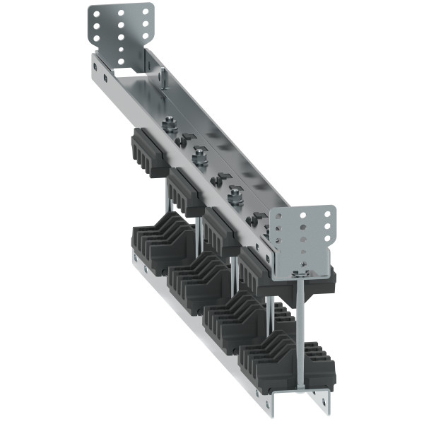 Support jdb prof 1000mm entraxe 175 barres cuivre ép. 10mm alignées xl³hp 6300