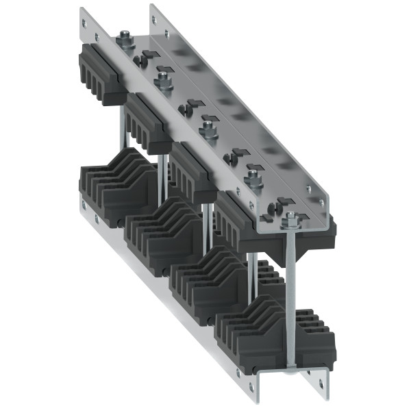 Support volant jdb entraxe 175mm barres cuivre ép 10mm alignées xl³hp 6300