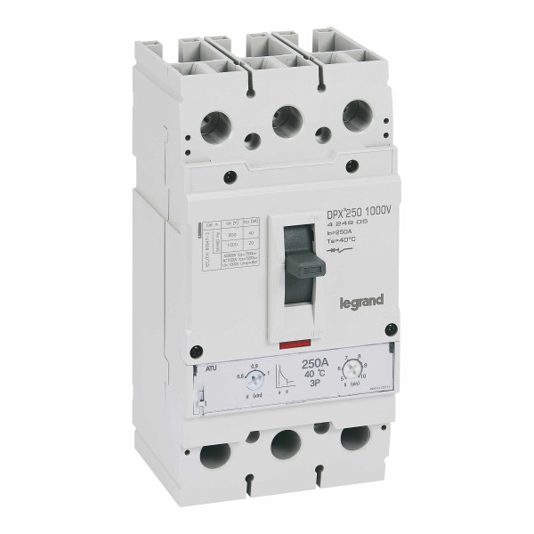 Disjoncteur dpx³ 250 1000v - 3p 250a 20ka thermomagnétique