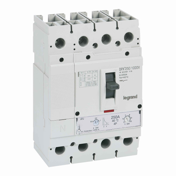 Disjoncteur dpx³ 250 1000v - 4p 250a 20ka thermomagnétique