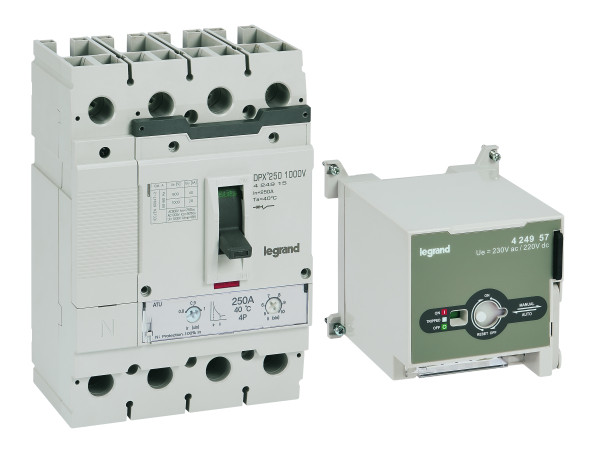 Commande motorisée 230v ac/220v dc dpx³ 250 1000v faible consommation 14w