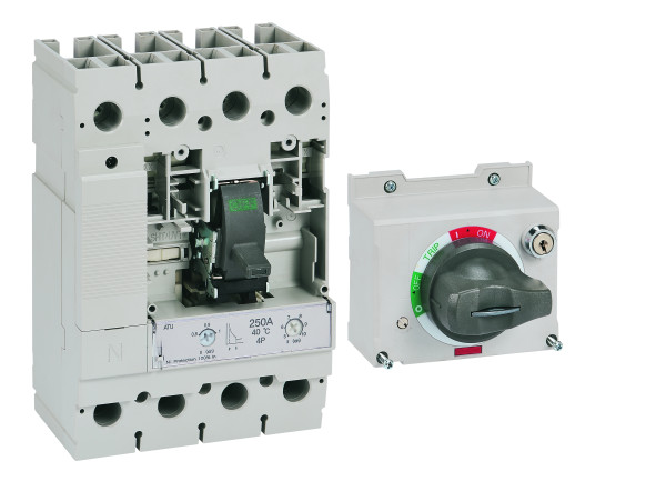 Poignée rotative dpx³ 250 1000v compatible disjoncteurs indications i/o