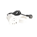 Disq80 incara 2p+t schuko + usb a+c + rj45 + cordon 2m fiche 2p+t - blanc