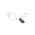 Disq80 incara 2p+t schuko + usb a+c + rj45 + cordon 0,5m wieland - blanc