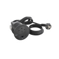 Disq80 incara 2p+t schuko + usb a+c + rj45 + cordon 2m fiche 2p+t - noir