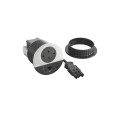 Disq80 incara 2p+t schuko + usb a+c + rj45 + cordon 0,5m wieland - métal