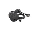 Disq80 incara 2p+t schk + usb a+c + sortie de câble + cord 2m fiche 2p+t - noir
