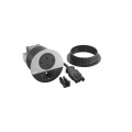 Disq80 incara 2p+t schk + usb a+c + sortie de câble + cord 0,5m wieland - métal