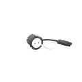 Disq60 incara 2p+t schuko surface et cordon 2m wieland - blanc