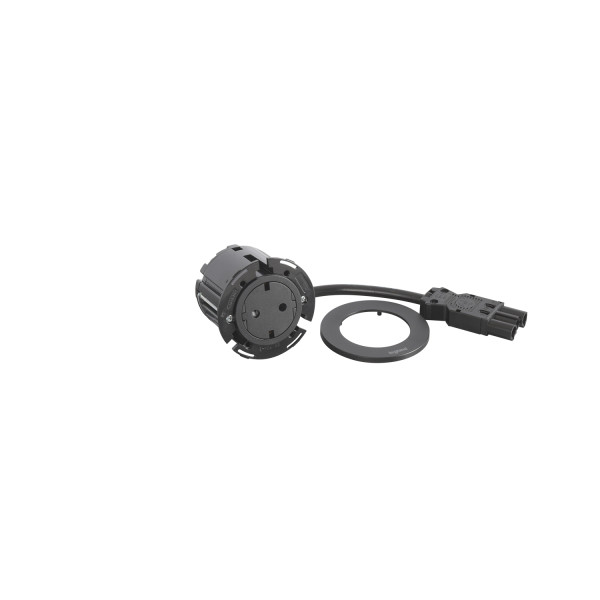 Disq60 incara 2p+t schuko surface et cordon 2m wieland - noir