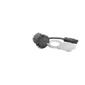 Disq60 incara 2p+t schuko surface et cordon 2m wieland - noir avec couvercle